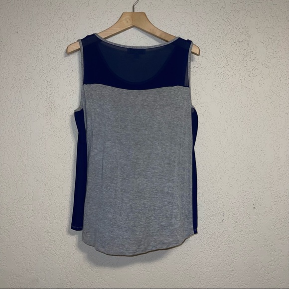 Olive & Oak heather gray and navy blue tank top women size XL - Picture 5 of 7